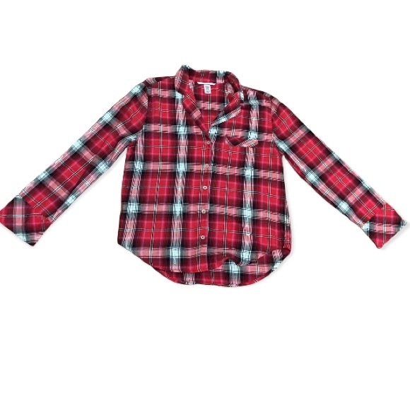 VICTORIA’S SECRET Flannel Sleep Shirt and Pants Set size:XS/XP - Picture 4 of 12